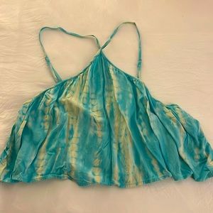 forever 21 tie dye beach tank top